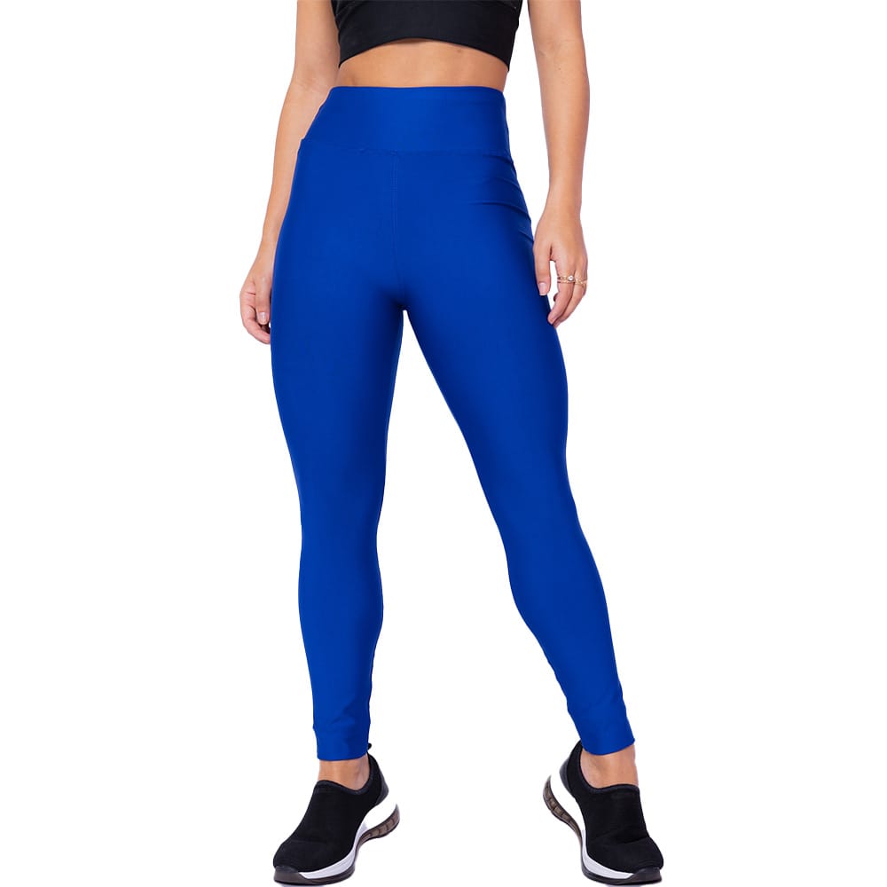 Calça Legging Feminina Academia Moda Fitness Premium - Azul