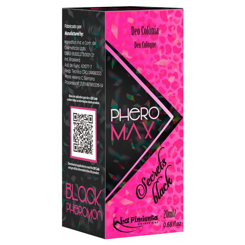 La Pimienta - PERFUME PHERO MAX SECRETS BLACK