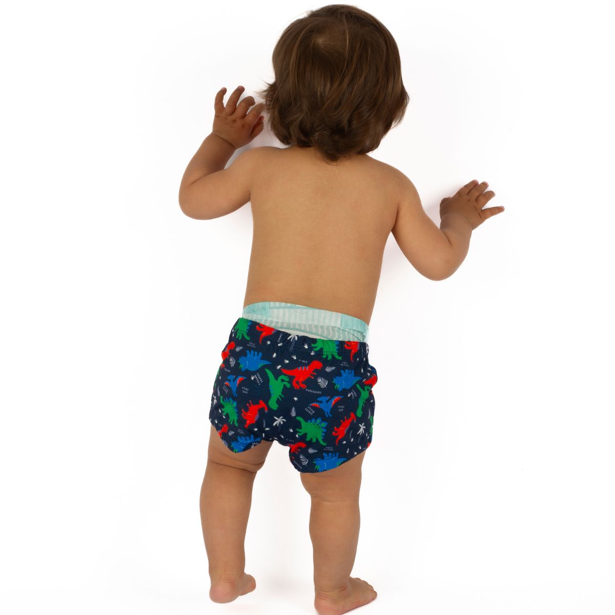 Shorts Dino Colorido Praia Toddler Proteção Uv50+: peças qualidade