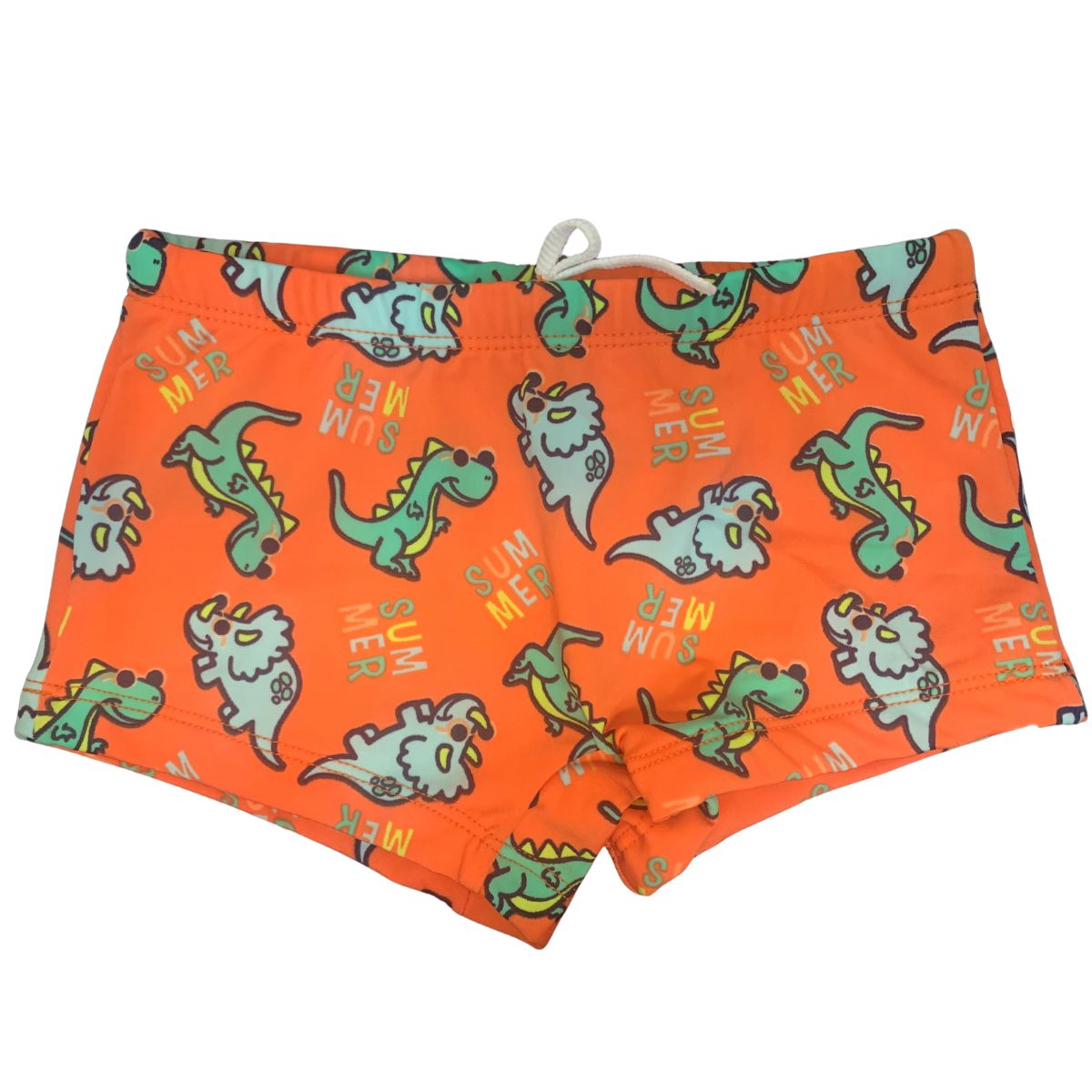 Shorts Dino Colorido Praia Toddler Proteção Uv50+: peças qualidade